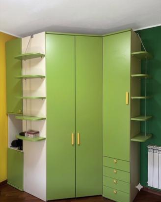 Cameretta completa verde e gialla