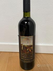 Bottiglia di Brunello di Montalcino anno 2001