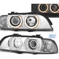 FARI BMW E39 95-03 OCCHI ANGELI CROMATI