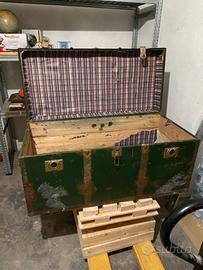 Baule legno da restaurare