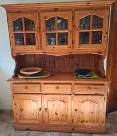 Mobile sala rustico, vetrinetta, taverna.