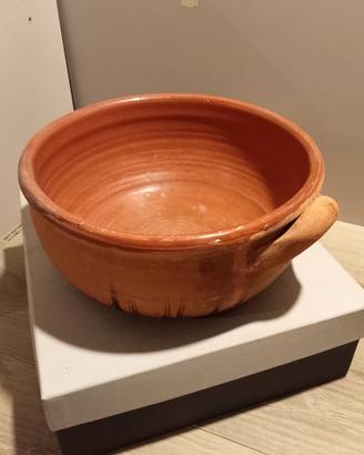 Tegame in terracotta con manici d. cm 25