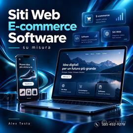Siti web, e-commerce e software su misura