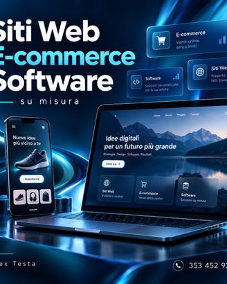 Siti web, e-commerce e software su misura
