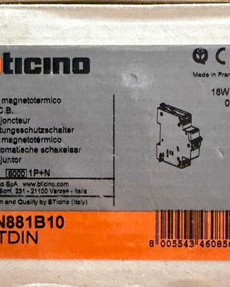Interruttore magnetotermico BTicino