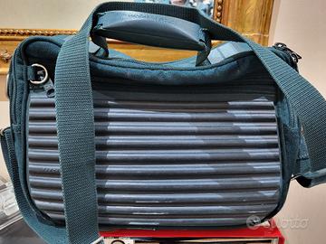 Mandarina Duck, vintage tank bag, verde scuro