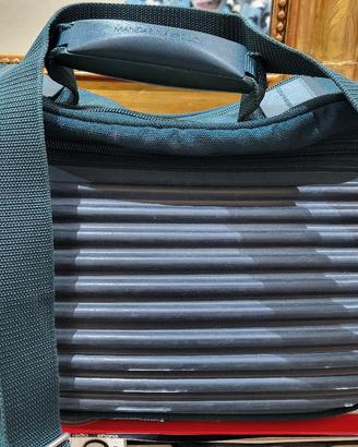Mandarina Duck, vintage tank bag, verde scuro