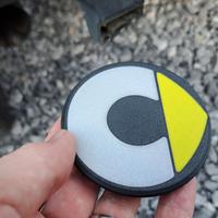 Coppia Tappi Coprimozzo Posteriore per Smart Fortw