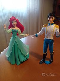 Statuette Principessa Ariel e Principe Erik 