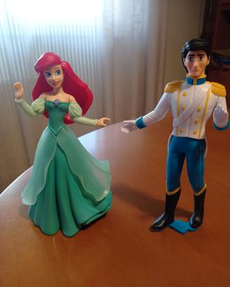 Statuette Principessa Ariel e Principe Erik 