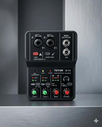 Mixer Audio per Registrazione voci e strumenti
