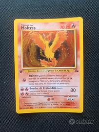 Pokemon Moltres prima edizione fossil