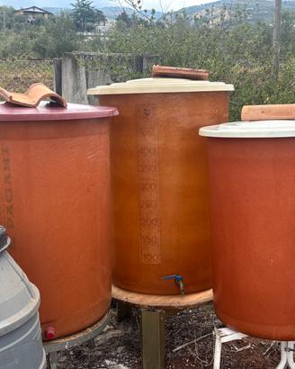 Botti per olio e vino, fusti per olive
