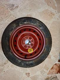 Ruotino di scorta con crik e attrezzi fiat 600