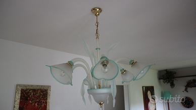 LAMPADARIO IN VETRO MURANO