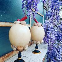 Uova di Struzzo decorate