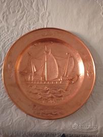 piatto in rame "Santa Maria"