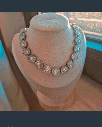 Collana Gioiello con Zirconi luminosi
