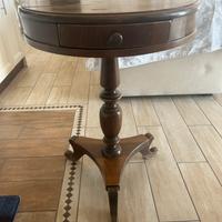 Tavolino Rotondo in Legno 74cm Altezza