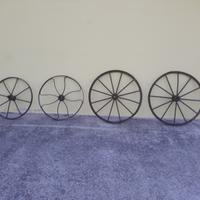 Ruote d'epoca in ferro battuto