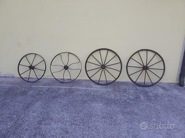 Ruote d'epoca in ferro battuto