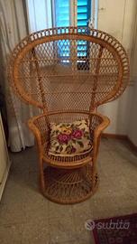 Sedia in vimini prezzo trattabile