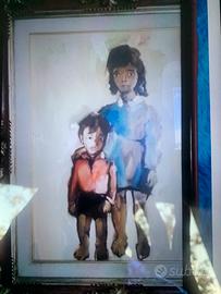 Quadro raffigurante due bambini