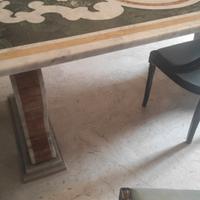 tavolo marmo  intarsiato fine 800