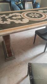 tavolo marmo  intarsiato fine 800