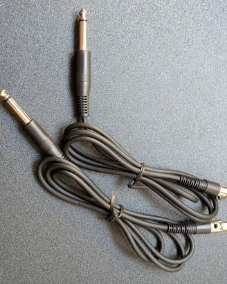 Due cavi Mini XLR - Jack 6.3mm