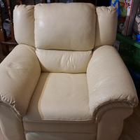 Poltrona in pelle