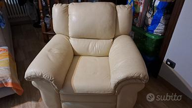 Poltrona in pelle
