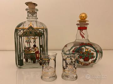 Bottiglia e bicchieri Holmegaard di Natale