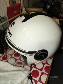 Casco jet Caberg Riviera V4 bianco, taglia M,57-58