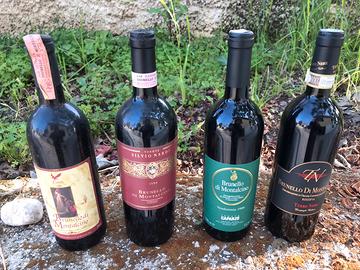 4 bottiglie di brunello di montalcino