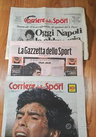Lotto 3 giornali Maradona (1984/2020)