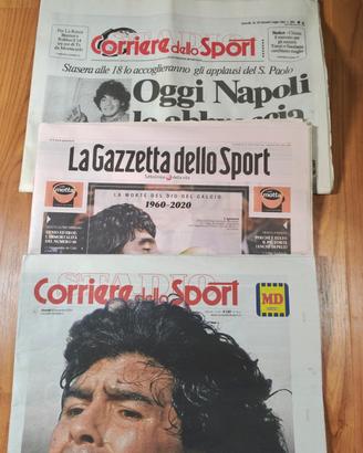Lotto 3 giornali Maradona (1984/2020)