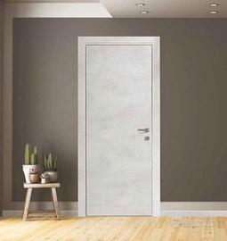 porta a battente effetto cemento 