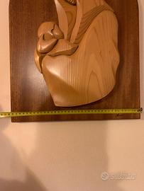Quadro scultura in legno