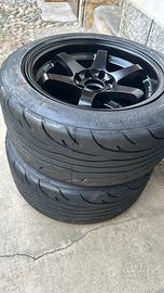 JR3 4x100 15x8 ET25 con Nankang NS-2R 205/50