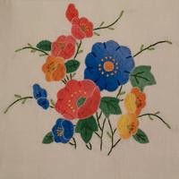 Set di 3 Asciugamani in Lino Ricamati a Mano