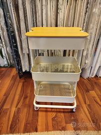 carello nuovo cucina studio ufficio dispensa ruote