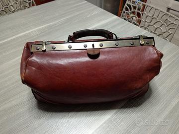 Borsa da Medico in pelle marrone