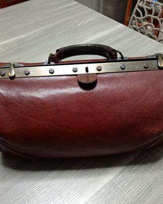 Borsa da Medico in pelle marrone