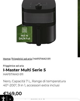 Friggitrice aria nuova
