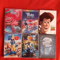set 6 dvd cartoni animati 