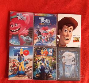 set 6 dvd cartoni animati 