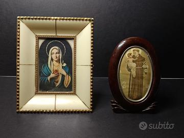 Cornici Vintage con Santini Religiosi
