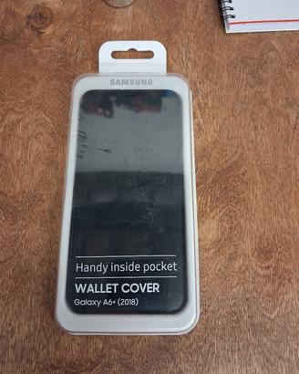 wallet cover galaxy a6+ 2018