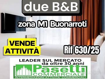 2 B&B di mq 130+40 adiacenti M1 Buonarroti